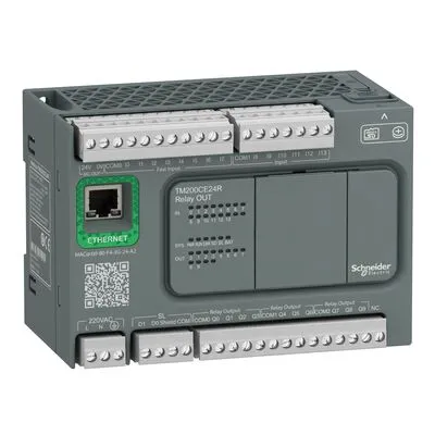 MODICON M200 EASY PLC 24 I/O1XRS48 5 1xethernet relés kimenet 230V