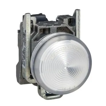 ATEX D LED jelzőlámpa, fém, fehér, 24V AC/DC