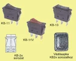 Mikrokapcsoló KB-23 2ák.3-áll. 1-0-2