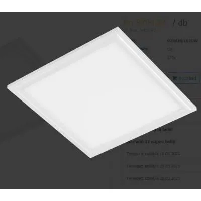 LED PANEL 48W 4000K 4800lm 595x595x30