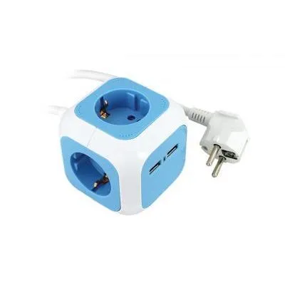 ENERGIA KOCKA 4x230v/3500W+USB+1,5m