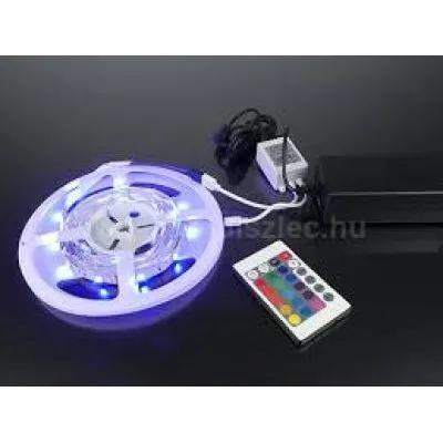 LED SZALAG 3m 14,4W/m RGB+TÁP+VEZ.