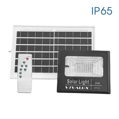 LED fényvető szolár 30W 350Im IP65 6500K iskola LED