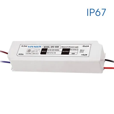 LED tápegység 100W in:240V out:12DC 10A IP67 spd