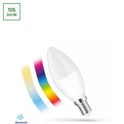 LED E14 4,9W RGBW SMART 520Im @