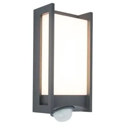 QUBO LED fali mozg.érz. 13W IP54 800 Lumen 3000K