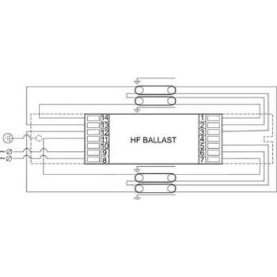 ELŐTÉT ELEKTR. 3/4x14-24 240V HF-