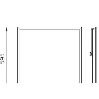 LED PANEL 38W 4000K 597X597 ÁLME RC065B LED34S/840 PSU W60L60