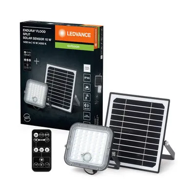 LED fényvető 10W napelemmel 840 endura flood split solar sensor 10W