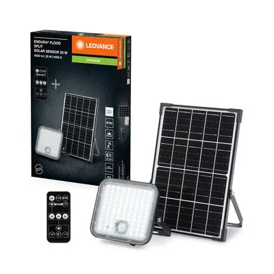 LED fényvető 30W napelemmel 840@ endura flood split solar sensor 30W