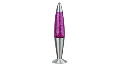 Lávalámpa 1*25W E14 ezüst/lila glitter