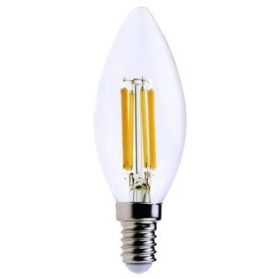 Filament LED E14 C37 6W 800lm 3000K@