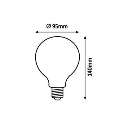 FilamentLED E27G95 8W 1055lm 2700K @