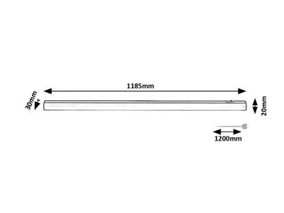 GREG beltéri pultmegvilágító LED 18W L118 5cm @