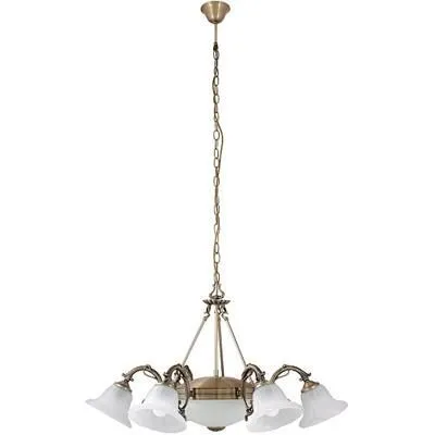 ORCHIDEA 6 ágú csillár bronz E27 2×60W + E14  6×40W  IP20