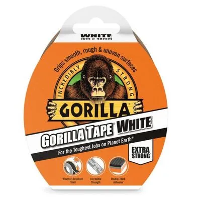 Ragasztószalag tape fehér 10mx48mm gorilla extra erős