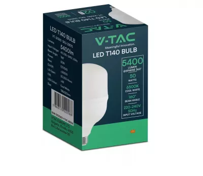 LED E27 50W 4000K T140 5400LM