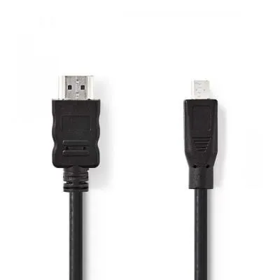 Micro HDMI 1.4 kábel 2m fekete (cvg NEDIS