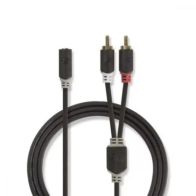 2DB RCA DUGÓ - 3.5MM-ES ALJZAT SZT Nedis