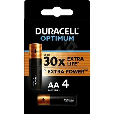 DURACELL OPTIMUM AA 4db/cs @ Duracell Optimum 4 db AA 2500mAh