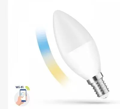 LED gyertya E14 5W smart