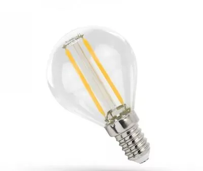 LED gömb E14 1W 2700K filament