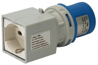 Lakókocsi adapter CEE 3P 16A 230V iT CSATL. (IT 10/16 A + DE 16A) IP20