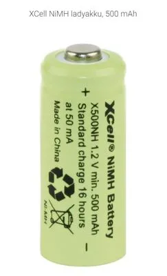 AKKU 1,2V 500mAh LADY NiMH Xcell X500NH, N Xcell X500NH