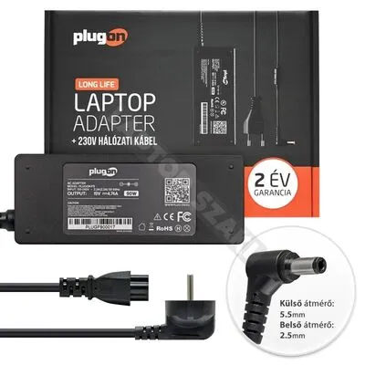 Tápegység laptophoz 19V 4,74A 90W plugon F9