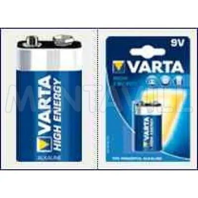 VARTA 9V high energy mn1604 alkaline longlife power 6LR61