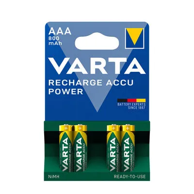 VARTA POWER tölthető elem (akku) AAA (micro) 800mAh NiMH 4db/csomag