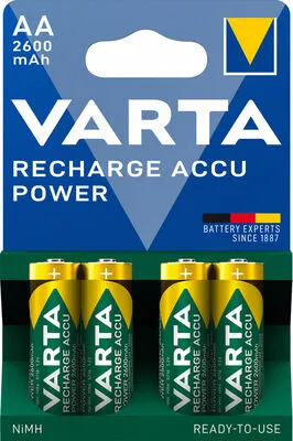 VARTA POWER tölthető elem (akku) AA (ceruza) 2600mAh NiMH 4db/csomag