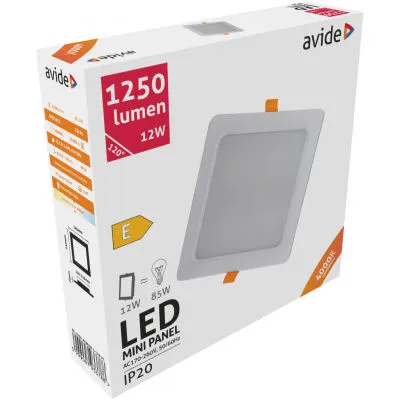 AVIDE 12W LED beépíthető négyzet 12W 4000K NW ACRPNW-S-12W-PC