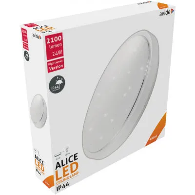 MENNYEZETI LED LÁMPA 24W 2100lm IP44 ACLO38NW-24W-AL