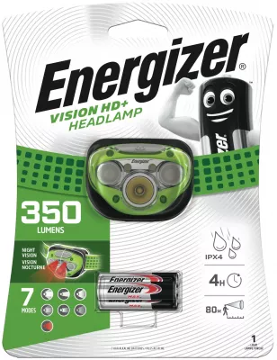 Energizer Fejlámpa Vision HD Plus +