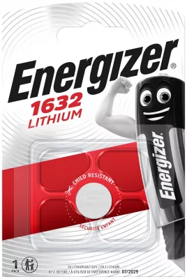 Energizer CR1632 elem Lítium