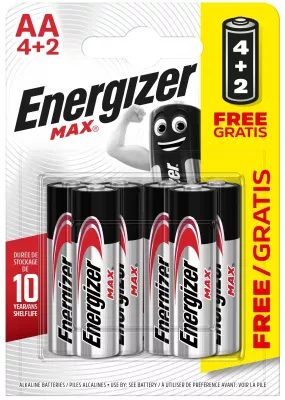 Energizer ceruza elem Max Alkáli 6db