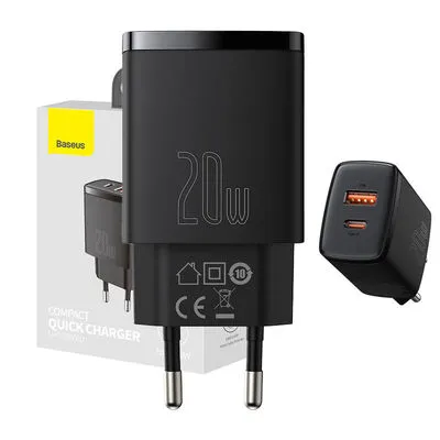 Usb-c kompakt gyors töltő 20W fk@ CCXJ-B01 027447