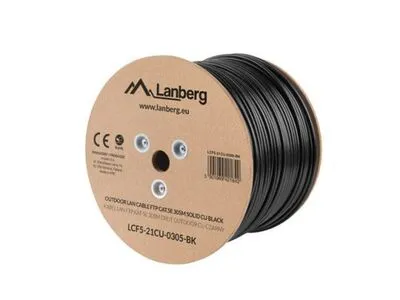 FTP CAT5e 4x2x AWG24 kültéri kábel LCF5-21CU-0305-BK