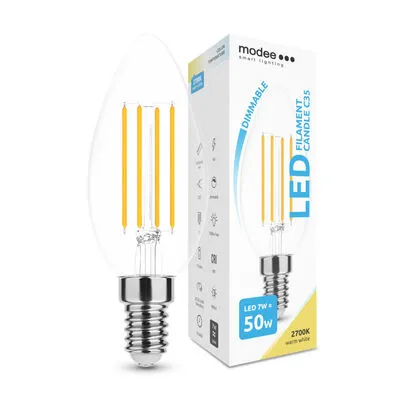 LED gyertya E14 7W 2700K dimmer