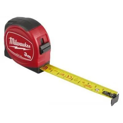 MILWAUKEE mérőszalag 3M/16mm slim@ metrikus, slimline