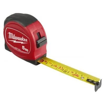 MILWAUKEE mérőszalag 5M/19mm slim@ metrikus, slimline