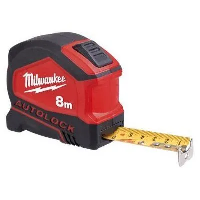 MILWAUKEE mérőszalag 8M/25mm autol@ metrikus, prémium, autolock