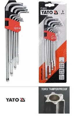 YATO HOSSZÚ TORX KULCS 9 KÉSZLET@ 9 RÉSZES T10-T50 CrV YATO