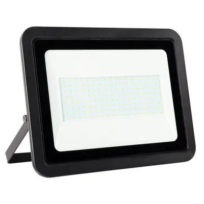 LED fényvető/reflektor 100W 4000K 7800lm fekete, lapos kivitel, előtét nélkül