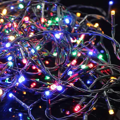 Xmas füzér mini 100 LED 10m 4színű piros,kék,sárga,zöld