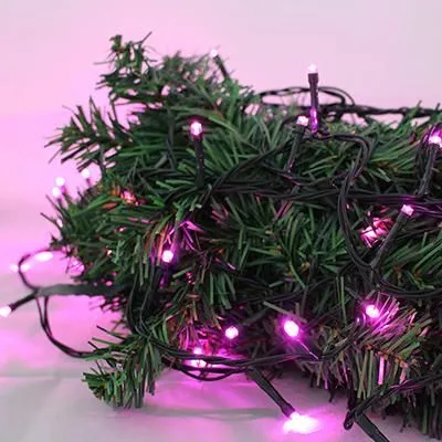 Xmas füzér kültéri 100 LED 15m pink