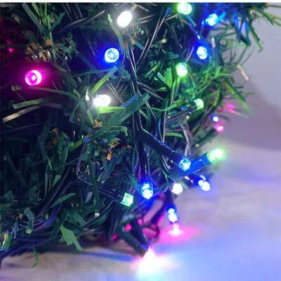 Xmas füzér kültéri 100 LED 15m pink,zöld,kék,fehér