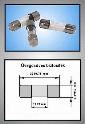 ÜVEGCSÖVES BIZT.5x20mm 32mA GYORS