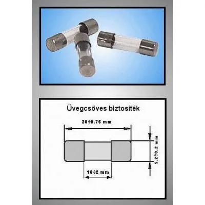 ÜVEGCSÖVES BIZT.5x20mm 315mA GYORS